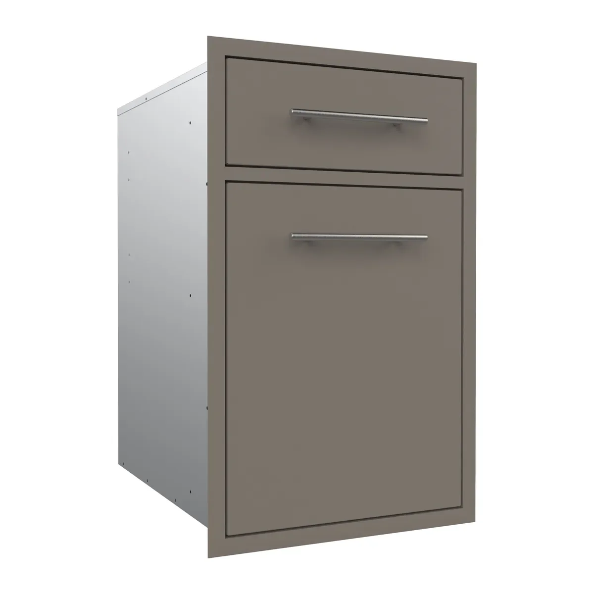 Challenger Canyon Waste Bin Pull Out w/ Drawer CAN017-F04 — closed
