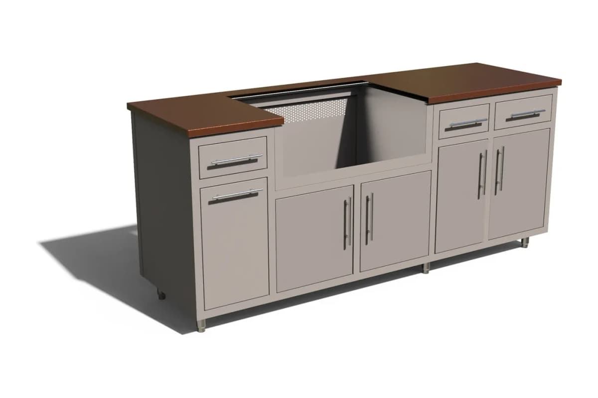 Coastal 80 Grill & Storage Island