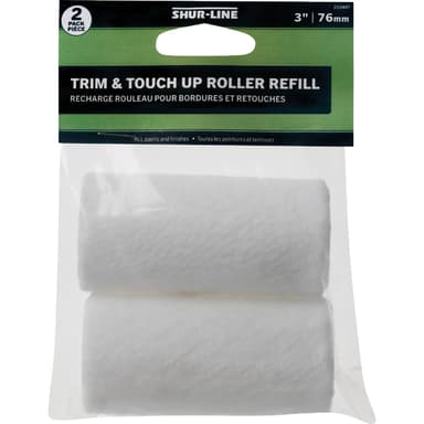 Shur-Line 3 In. x 3/8 In. Trim & Touch-Up Knit Fabric Roller Cover (2-Pack) (2007129)