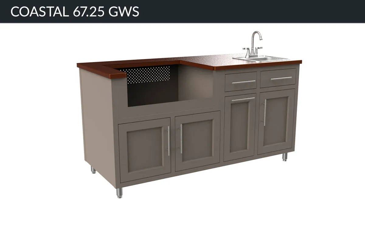 Coastal 67 Grill & Sink Island