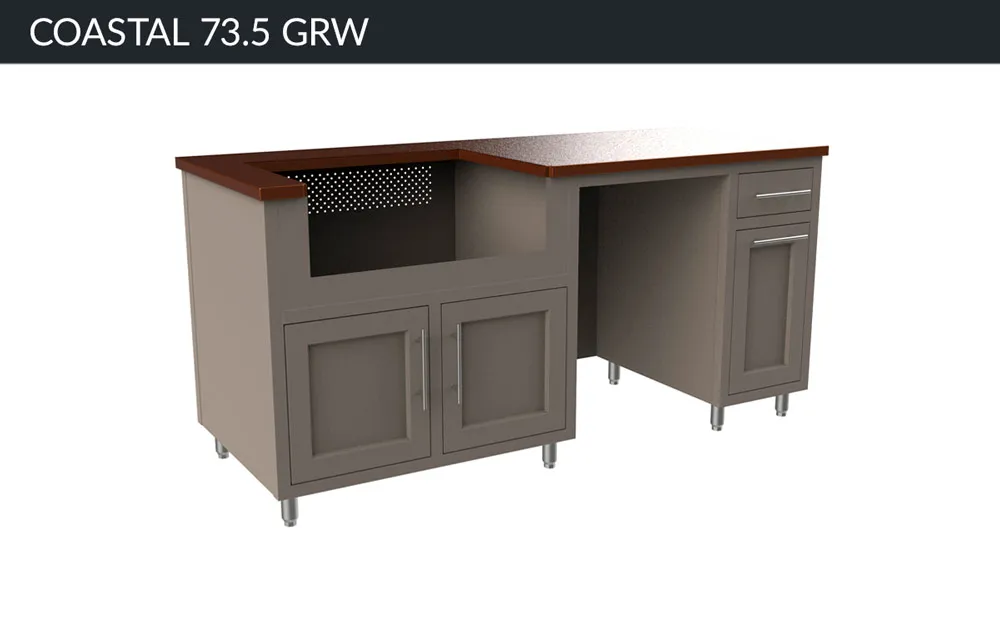 Coastal 73 Grill & Refrigerator Island