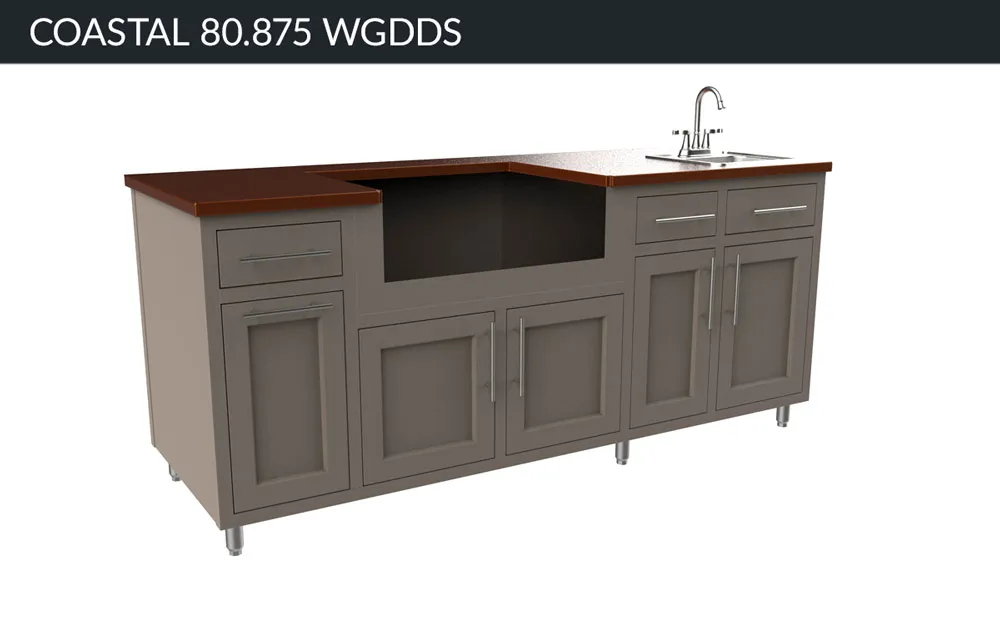 Coastal 80 Grill & Sink Island