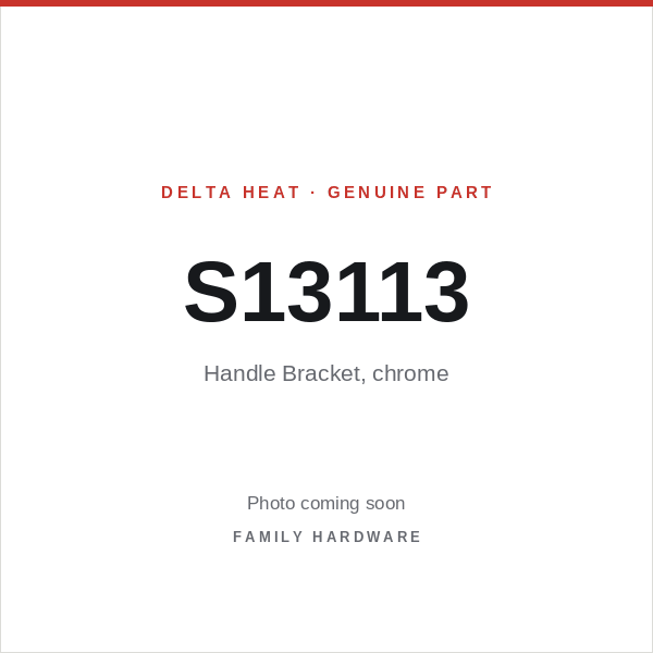 Handle Bracket, chrome (S13113) — photo coming soon