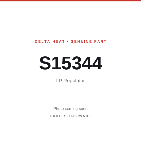 LP Regulator (S15344) — photo coming soon