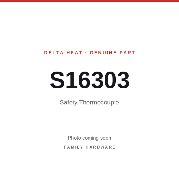 Safety Thermocouple (S16303) — photo coming soon
