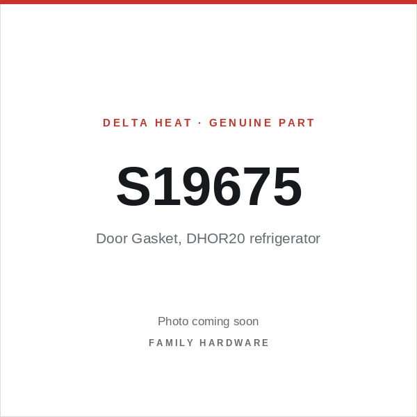 Door Gasket, DHOR20 refrigerator (S19675) — photo coming soon