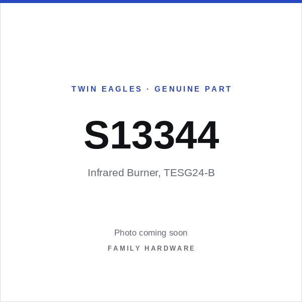 Infrared Burner, TESG24-B (S13344) — photo coming soon