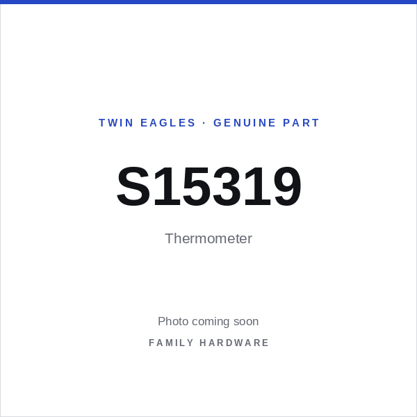 Thermometer (S15319) — photo coming soon